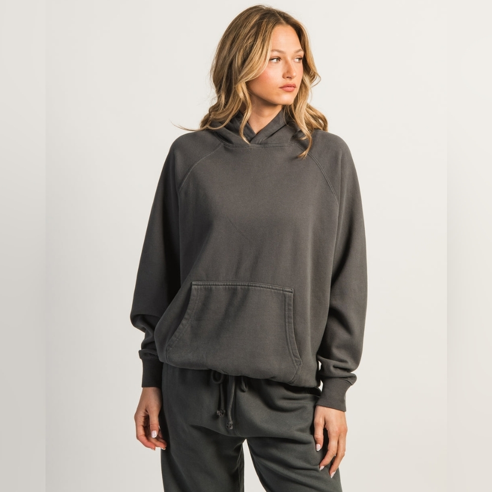 Harlow Cloud Hoodie Sweater Strom Gray Small